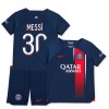 Virallinen Fanipaita + Shortsit Paris Saint-Germain 2023-24 Messi 30 Kotipelipaita - Lasten